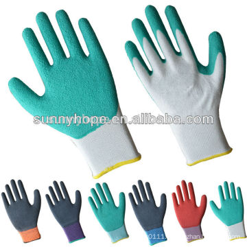 13gauge nylon latex foam garden working gloves
